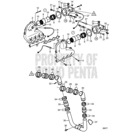 Volvo Penta Sea Water PumpV2 21347696
